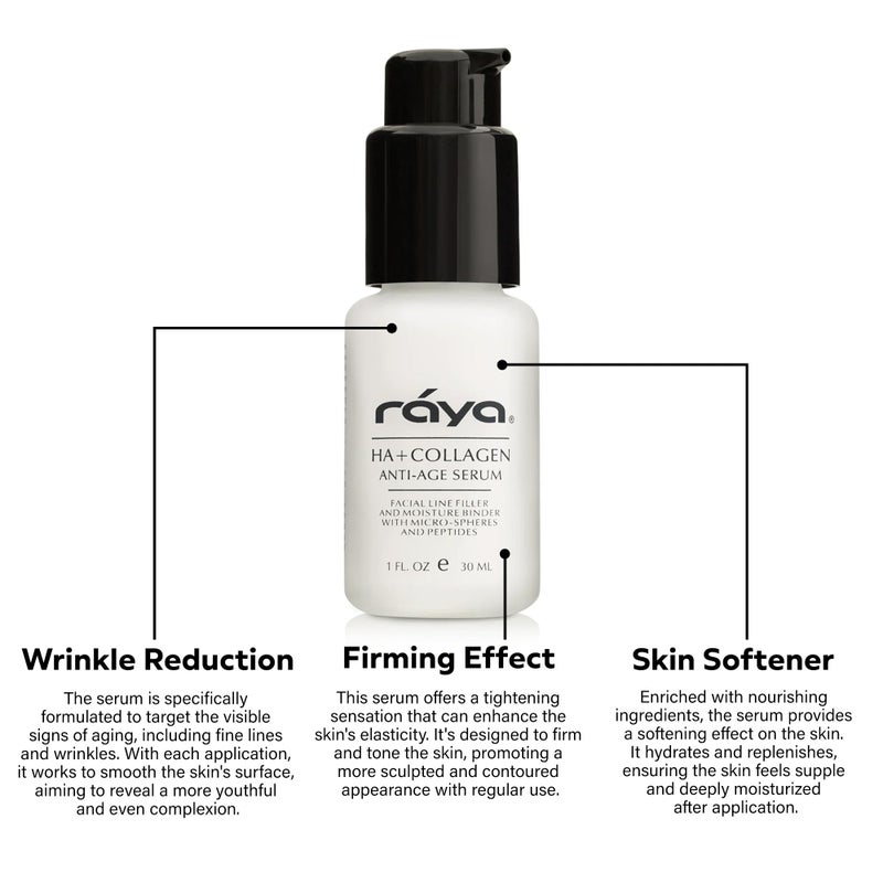 RAYA HA + Collagen Serum (502) | Premium Anti-Aging Serum for Face | Intensive Face Moisturize | Helps Reduce Age Lines and Wrinkles | Firms and Softens Skin for All Ages - Image 3