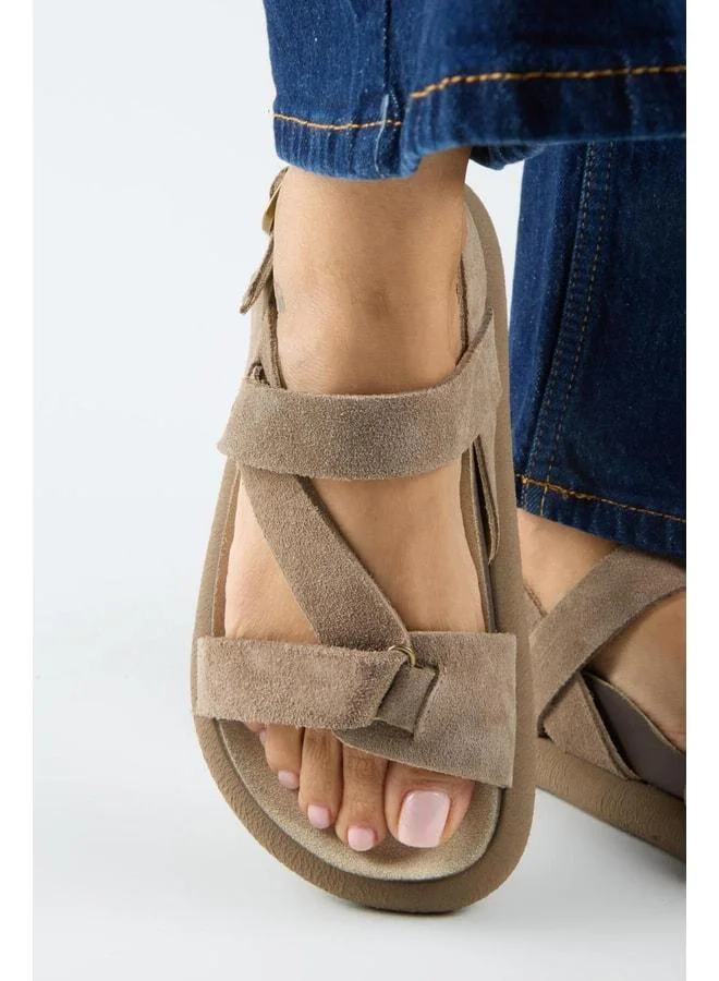 Azelya 2 Women Real Leather Buckle Strappy Violet Sandals.