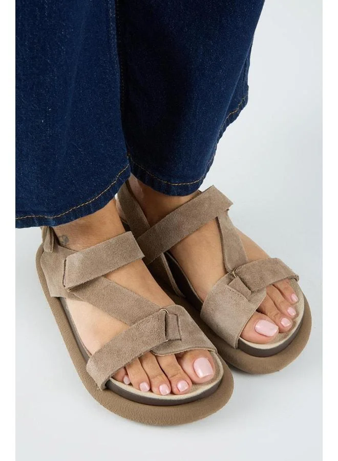 Manijero  Azelya 2 Women Real Leather Buckle Strappy Violet Sandals. for Women | Best Price UAE