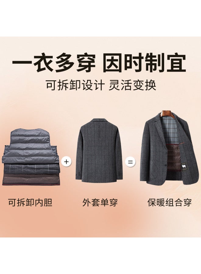 Fapai Men's Coat Autumn Winter Warm Casual Men's Suit Jacket - Image 4