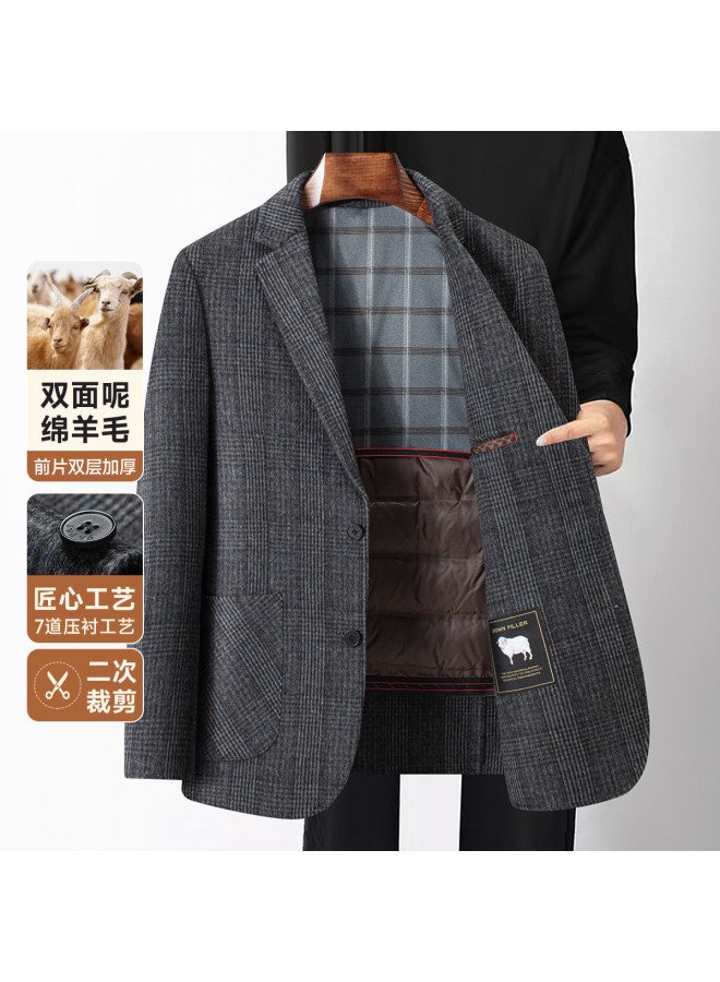 Fapai Men's Coat Autumn Winter Warm Casual Men's Suit Jacket - Image 2