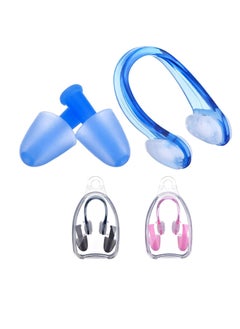 Excefore 3 Pack Swimming Nose Clips and Earplugs Kits for Adults and Kids, 3 Colors  - Image 4
