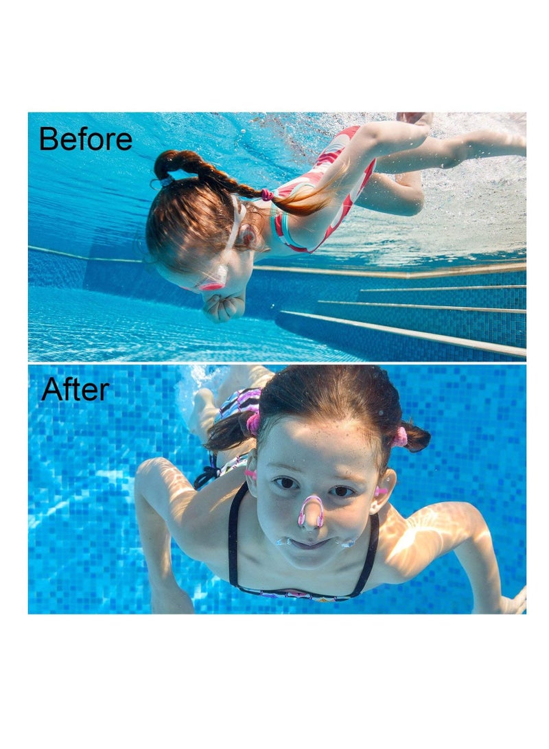 Excefore 3 Pack Swimming Nose Clips and Earplugs Kits for Adults and Kids, 3 Colors  - Image 5