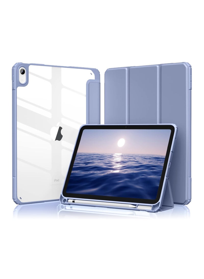 iPad 10th Generation Case, Maledan iPad Case for 2022\2025 Model 10th Generation 10th Generation Cover, Clear Transparent Back, Pencil Storage, New Full Protection, Shock Absorption, Anti-Scratch, Tri-Fold - Image 1