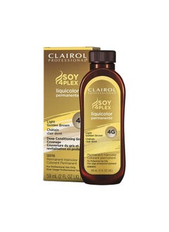 CLAIROL PROFESSIONAL Permanent Liquicolor For Dark Hair Color 4G Light Gold Brown 2 Oz  - Image 1