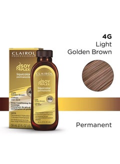 CLAIROL PROFESSIONAL Permanent Liquicolor For Dark Hair Color 4G Light Gold Brown 2 Oz  - Image 3