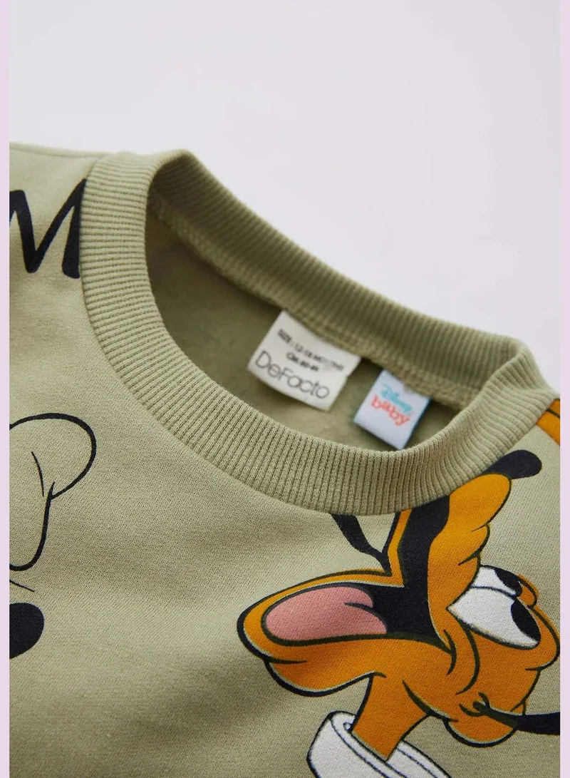 DeFacto 2 Pack BabyBoy Disney Mickey & Minnie Licenced Bike Neck Long Sleeve Knitted Set