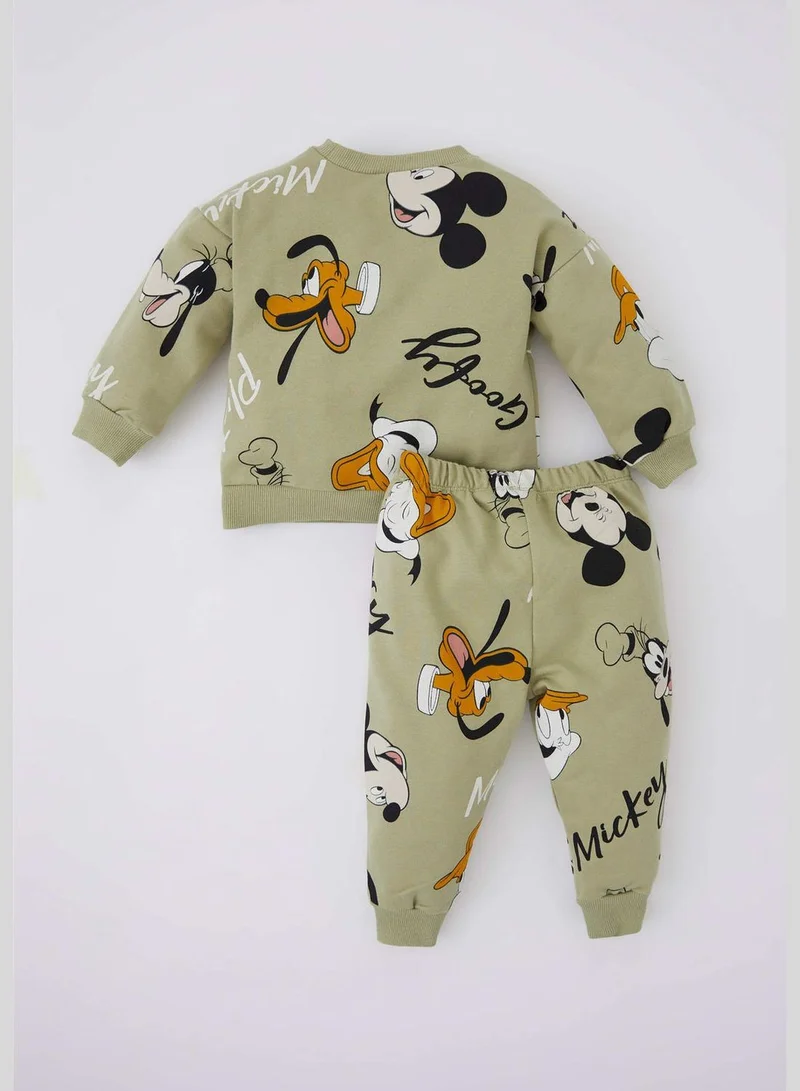 DeFacto 2 Pack BabyBoy Disney Mickey & Minnie Licenced Bike Neck Long Sleeve Knitted Set