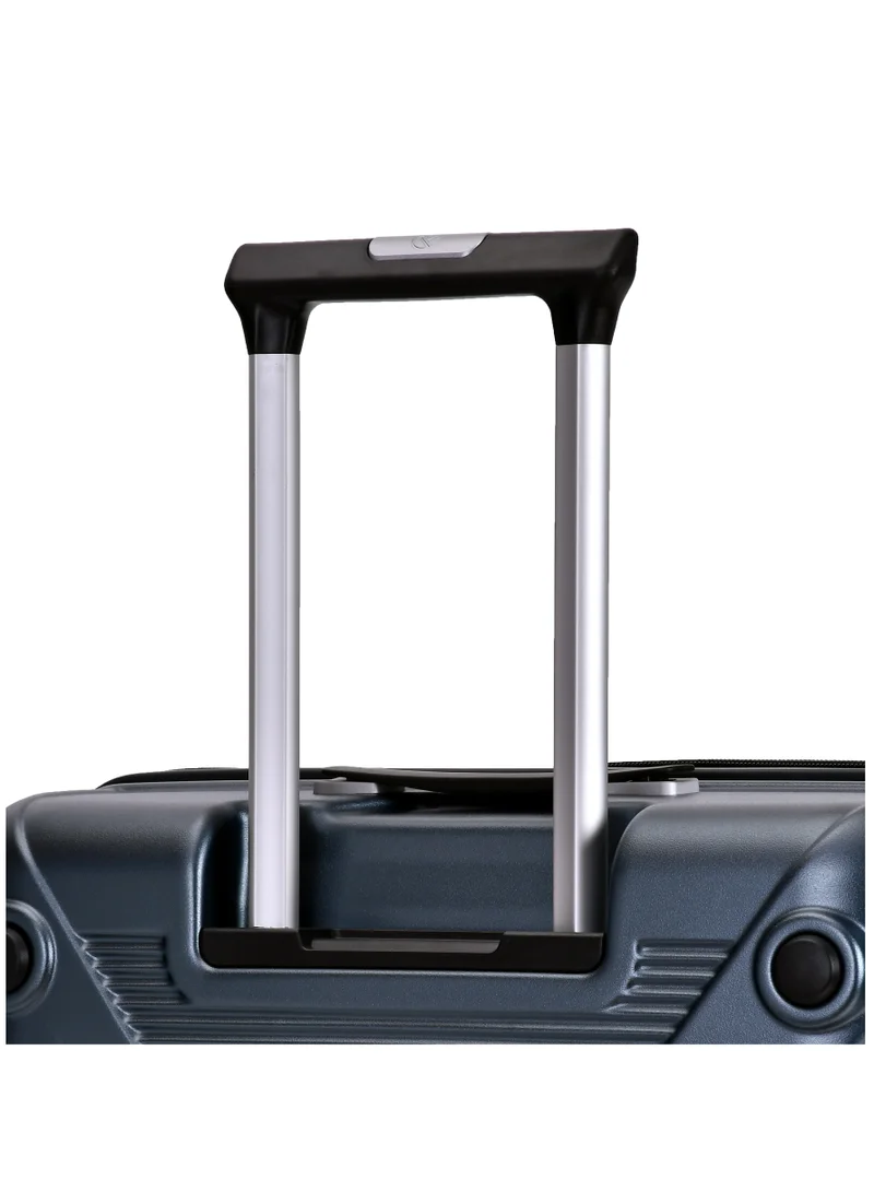 إيمينينت حقيبة سفر صلبة متوسطة بعجلات مزدوجة هادئة وقفل  من البولي كربونات خفيفة الوزن رمادي