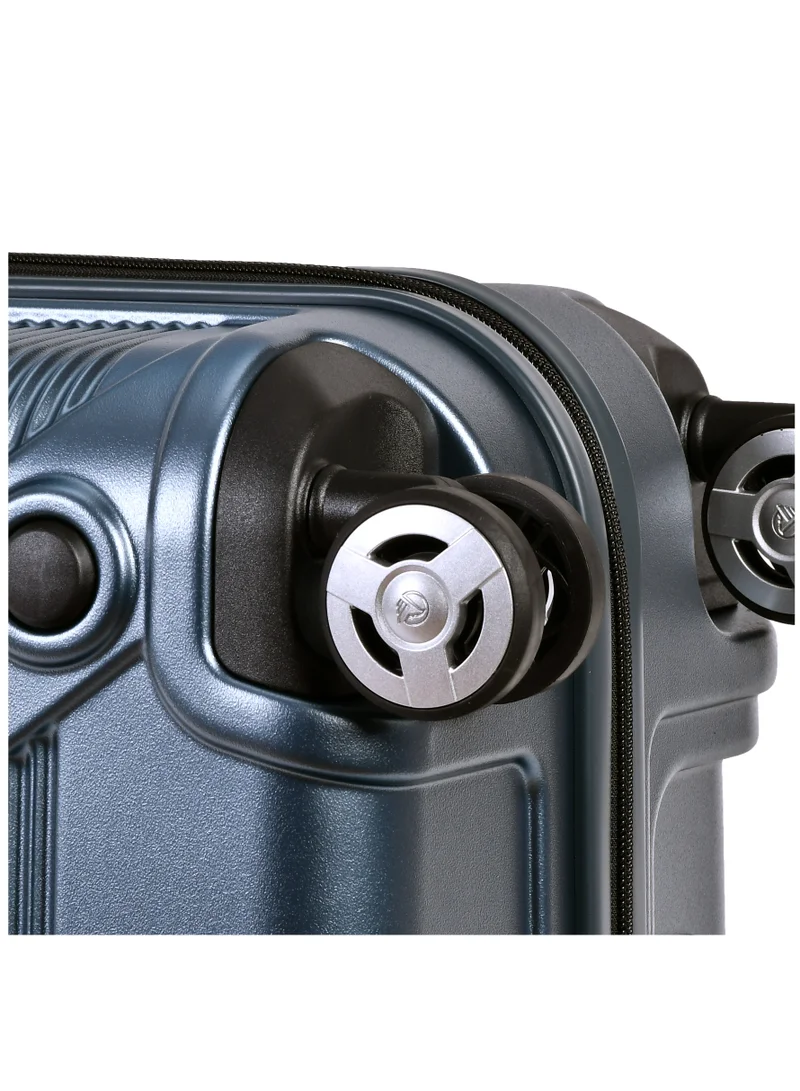 إيمينينت حقيبة سفر صلبة متوسطة بعجلات مزدوجة هادئة وقفل  من البولي كربونات خفيفة الوزن رمادي