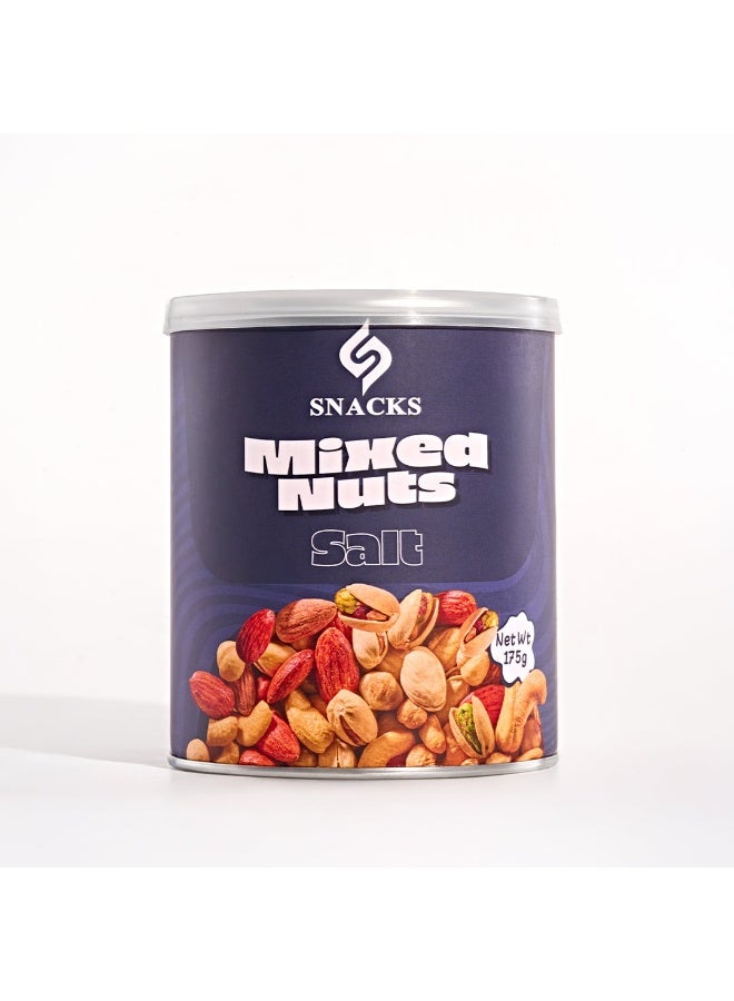 Snacks Salted Mixed Nuts Cashews, Pistachios, Hazelnuts & Almonds 175G