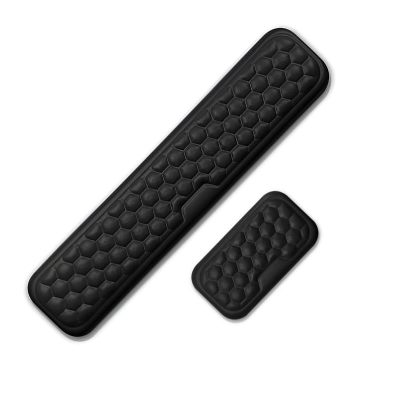 TECPHILE Mouse & Keyboard Wrist Rest Pad Padded Memory Foam Hand Rest Non-Slip Footpad - 14.3" Ergonomic Design Wrist Support for Office, Computer, Laptop, Mac Typing Pain Relief Desk Gaming Accessory - Image 1