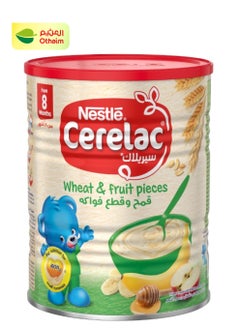 Nestle مغذية نسيط كيرلاك، حبوب أطفال، قمح وقطع فواكه، من 8 أشهر، 400غ 
