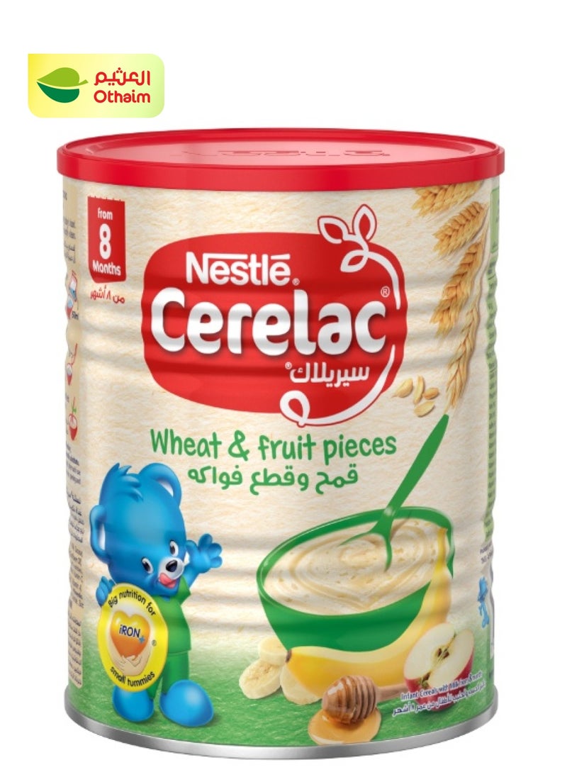 Nestle Cerelac Infant Cereal Wheat And Fruit Pieces, From 8 Months, 400g 