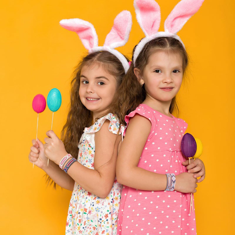 Carede Woven Friendship Bracelets Adjustable Braided Bracelets Handmade Colorful Adjustable String Bracelets with a Sliding Knot Closure,Pack of 12 - Image 4