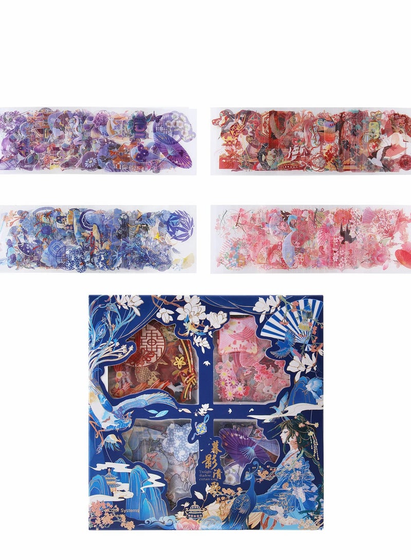 Excefore Scrapbooking Stickers, 500pcs Kawaii Stickers Set, Self-Adhesive DIY Vintage Elements for Bullet Journaling, Diary, Arts Crafts, Album, Planners, Junk Journal, Calendars and Notebook - Image 1