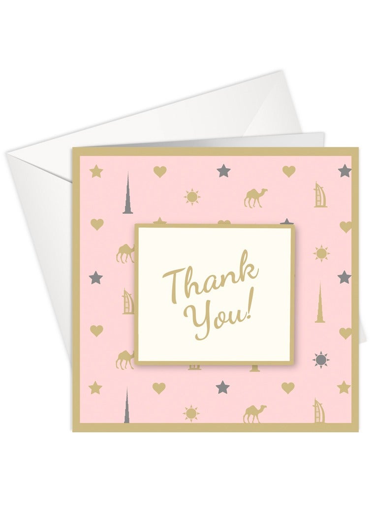 Share the Love Thank You Greeting Card – Elegant Pink Foil Design, Premium Quality Appreciation Card with Heartfelt Message, Perfect for Business, Friends, Family & Special Occasions - Image 2
