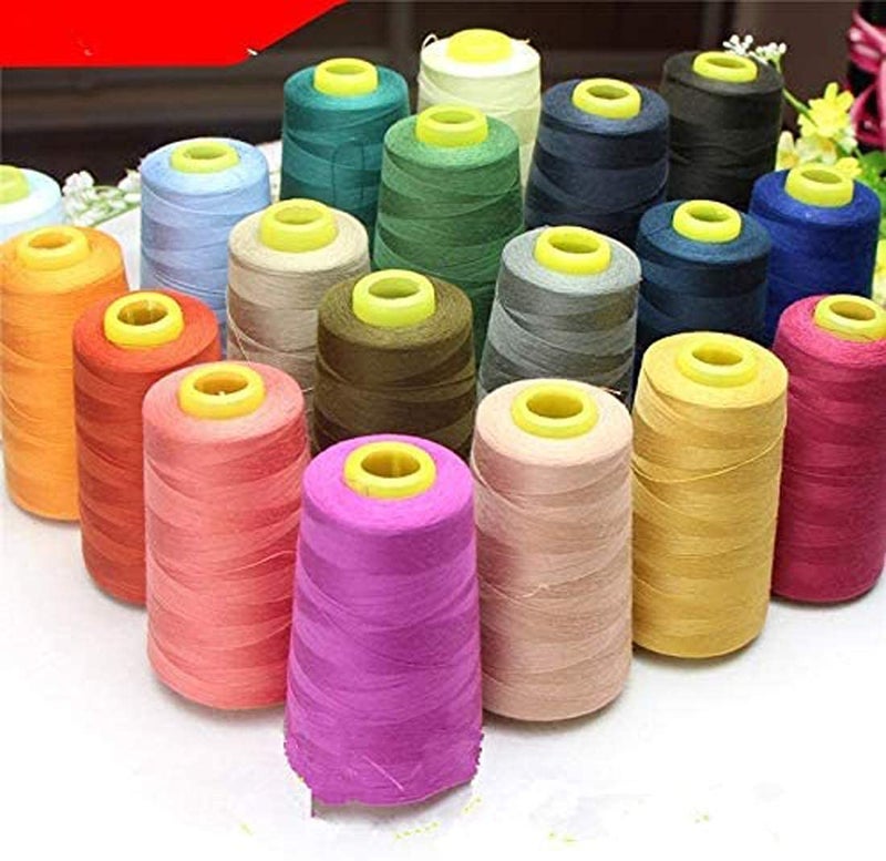 Diy Crafts 17873 3000 Yards Overlocking Sewing Machine Industrial Polyester Thread Metre Cones, Pack of 2 Cones (Blue) - Image 4