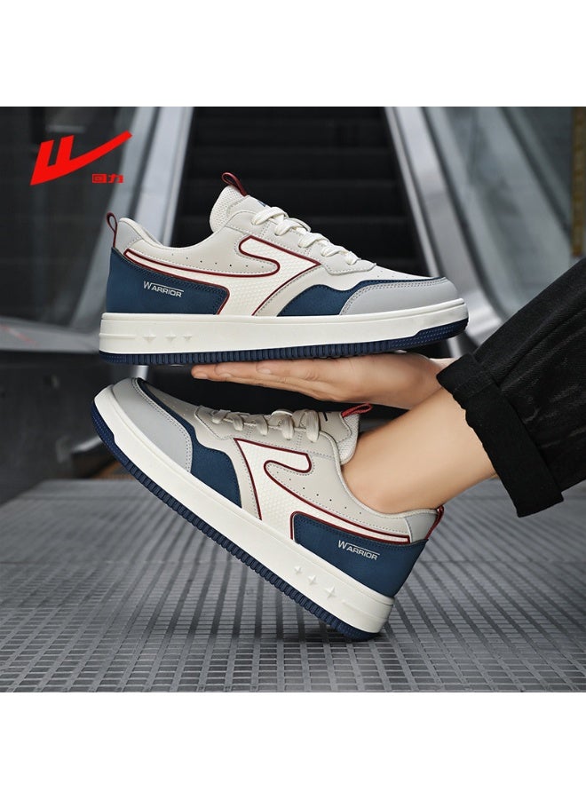 WARRIOR Retro Color-Block Casual Sneakers - Breathable Low-Top Board Shoes for Daily Wear 41SIZE - Image 2