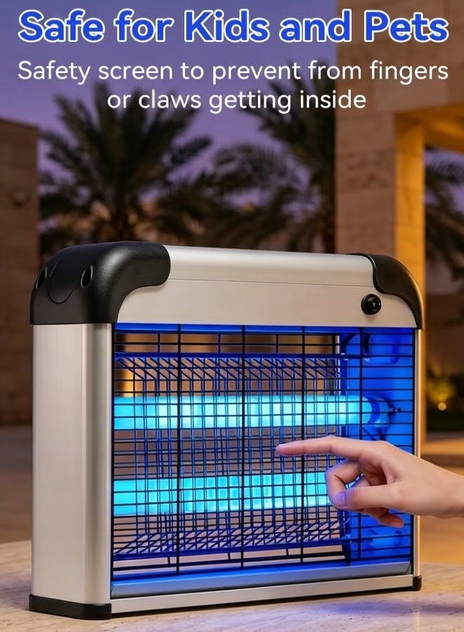 LED Bug Zapper Electric Mosquito Killer Indoor Fly Trap with UV Light Covers 50㎡+ Quiet Chemical-Free Insect Killer for Home Kitchen Restaurant Garden - Image 4