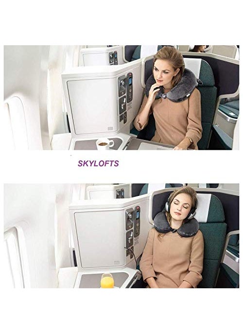 ANTIL'S ANTILS Unisex UShaped Neck Rest Pillow for Travel Micro Fibres Soft CushionGrey  - Image 4
