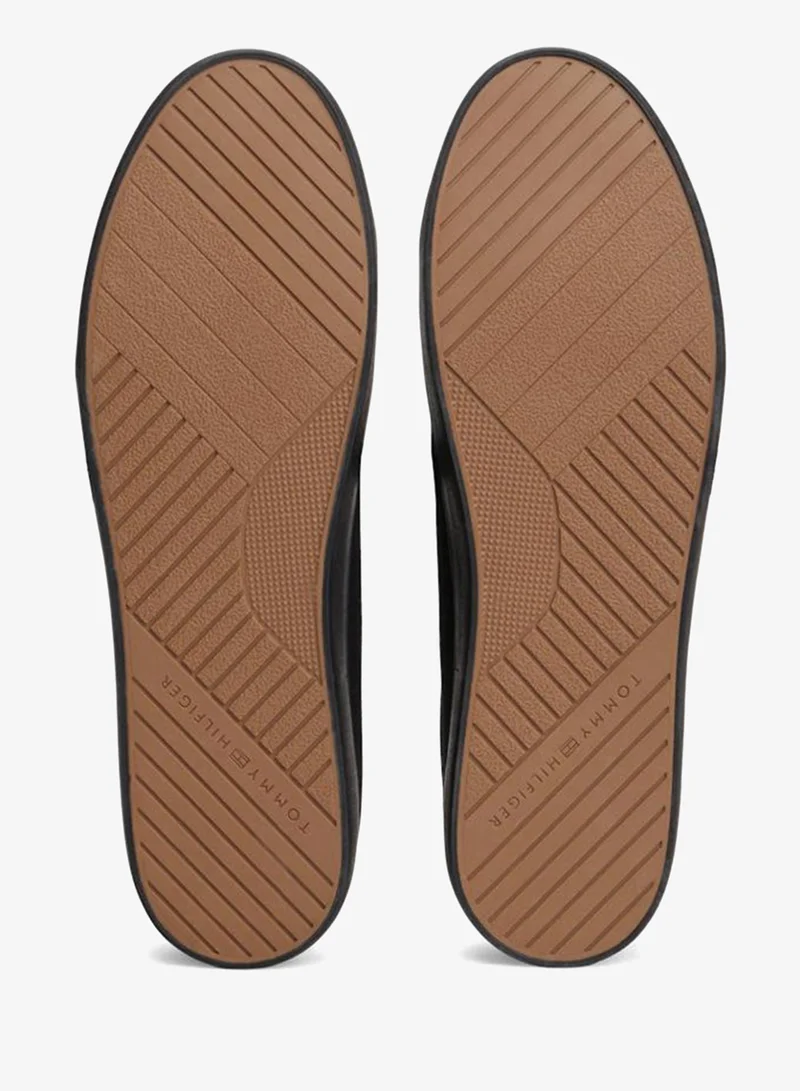 Tommy Hilfiger Black Logo Canvas Sneakers for Men | Best Price UAE