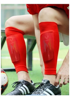 Generic One Pair Football Shin Guards Technical Field Equipment, White/Green  - Image 5