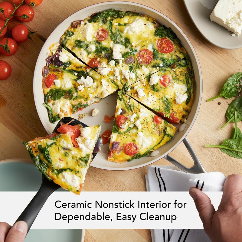 KitchenAid Hard Anodized Ceramic Nonstick Frying Pan/Skillet, 10 Inch - Empire Red - Image 5