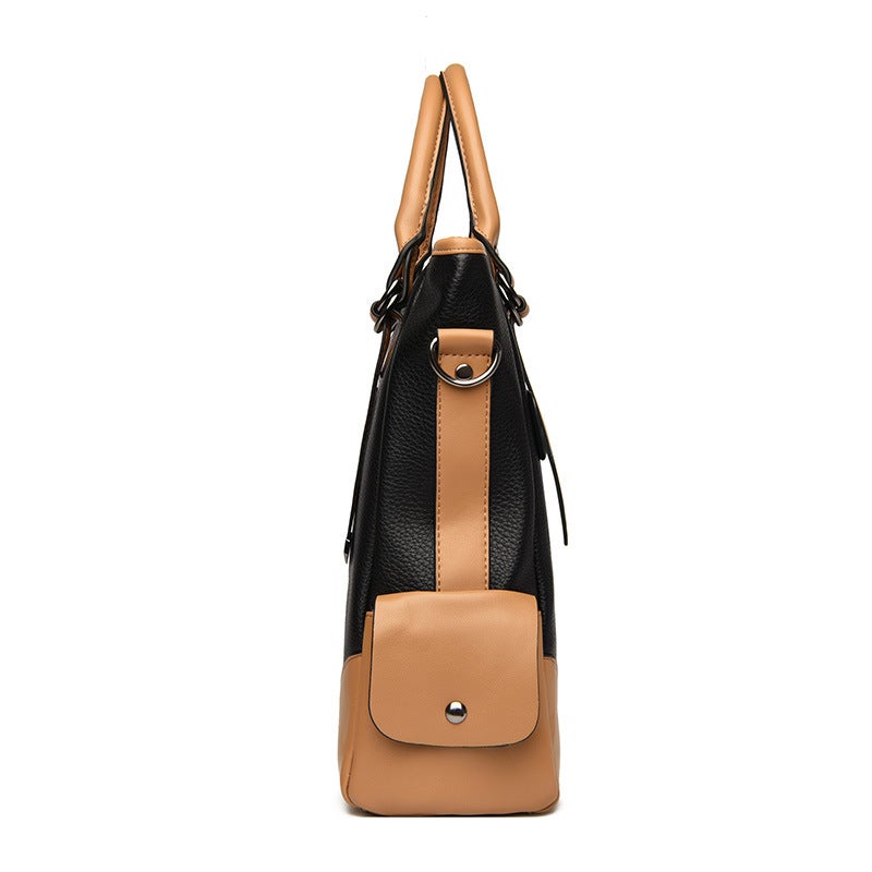 Large Capacity Bag Women'S Fashion Women'S Bag Popular Color Matching Women'S Shoulder Bag Portable Tote Bag - Image 5