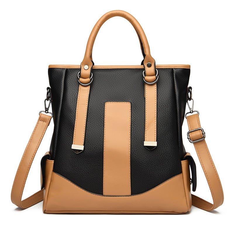 Large Capacity Bag Women'S Fashion Women'S Bag Popular Color Matching Women'S Shoulder Bag Portable Tote Bag - Image 3