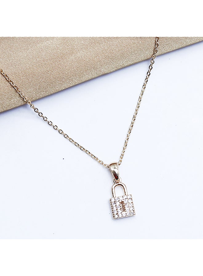 FLUFFY Lock Soft Necklaces Of Fluffy Women's Accessories-Gold  - Image 1