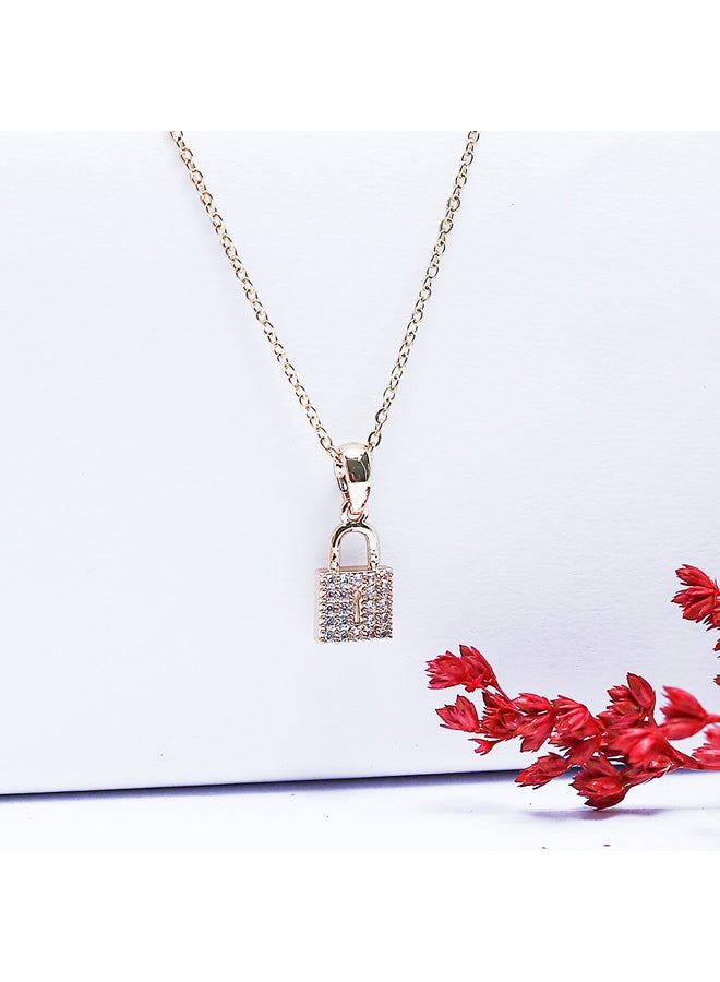 FLUFFY Lock Soft Necklaces Of Fluffy Women's Accessories-Gold  - Image 4