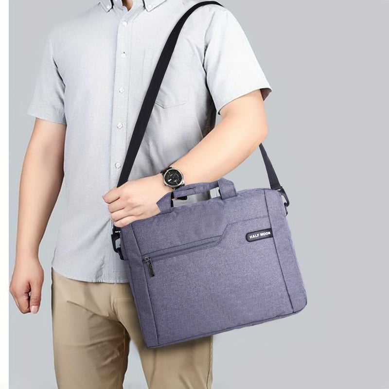 HALFMOON حقيبة عمل رسمية لابتوب آركين 15.6 بوصة للرجال والنساء، حقيبة كتف مهنية مقاومة للماء، حقيبة يد لحملها بسهولة - Image 5