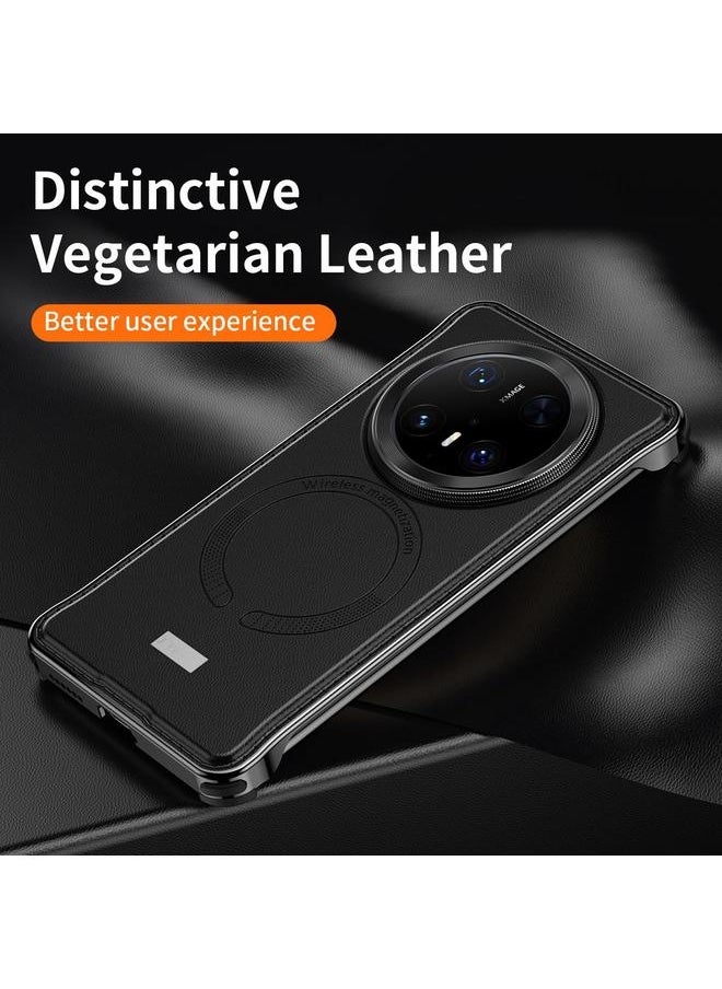 Zaboon - Case For Huawei Mate 60 Pro Metal Frameless MagSafe Leather Phone Case - Image 1