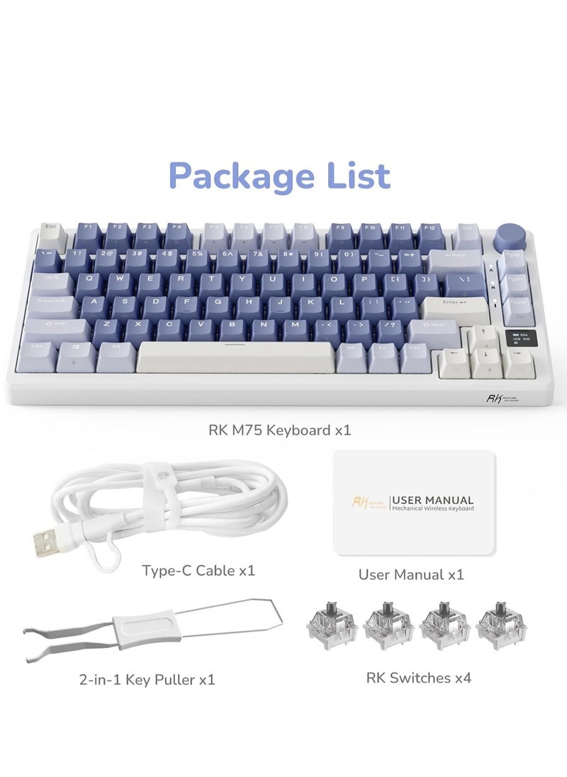 RK ROYAL KLUDGE M75 Mechanical Keyboard, Wireless/Bluetooth Fast Silver Switch - pzsku/ZAC8432D86DBF2F5F55F4Z/45/_/1709536961/dba2f99e-d34b-47b3-ba53-36a7dc4ef5d5