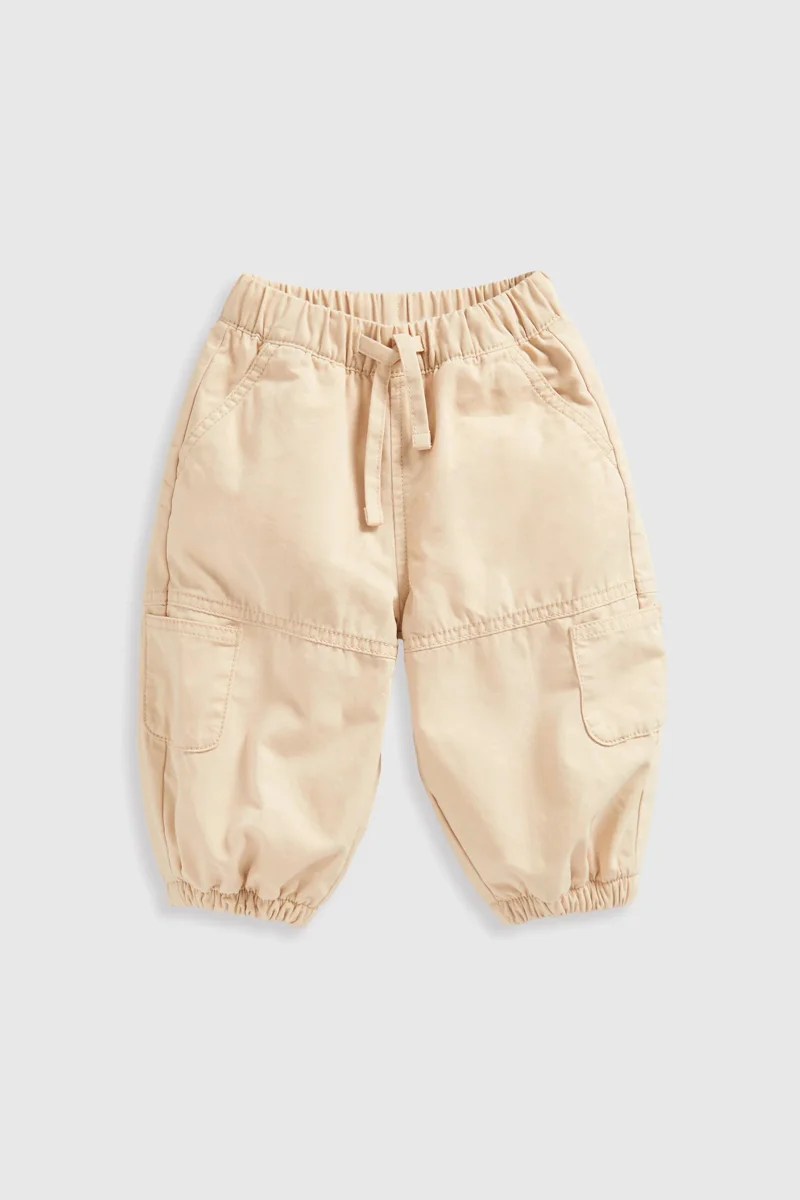 mothercare Beige Parachute Trousers