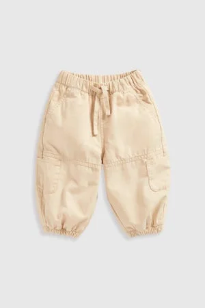 mothercare Beige Parachute Trousers