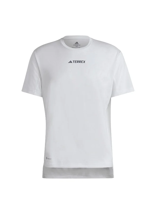 اديداس Adidas Mt Tee White Hiking T-Shirts For Men Xs