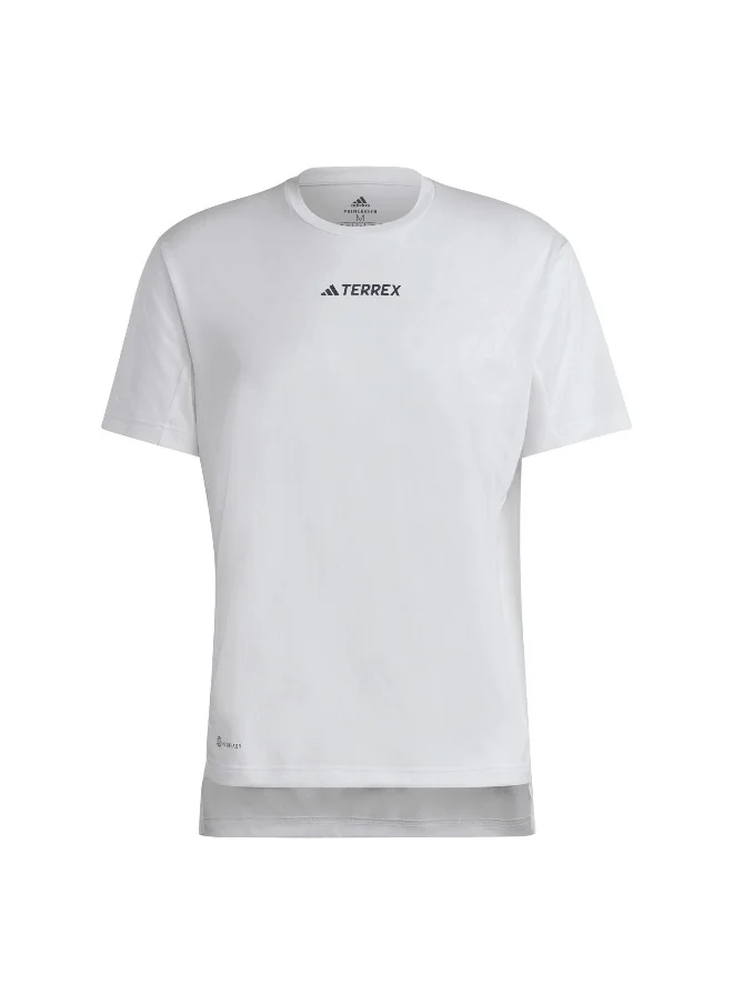 اديداس Adidas Mt Tee White Hiking T-Shirts For Men Xs