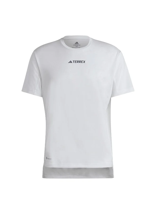 Adidas Adidas Mt Tee White Hiking T-Shirts For Men Xs