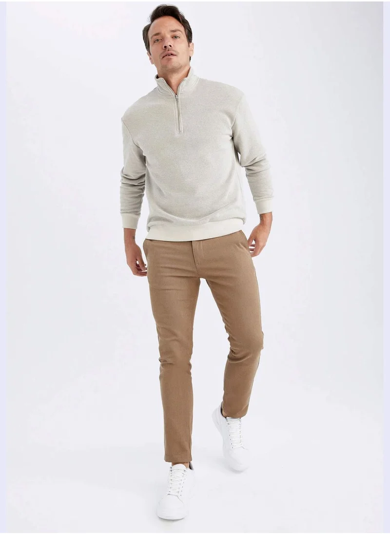 DeFacto Man Comfort Fit Knitted Sweat Shirt