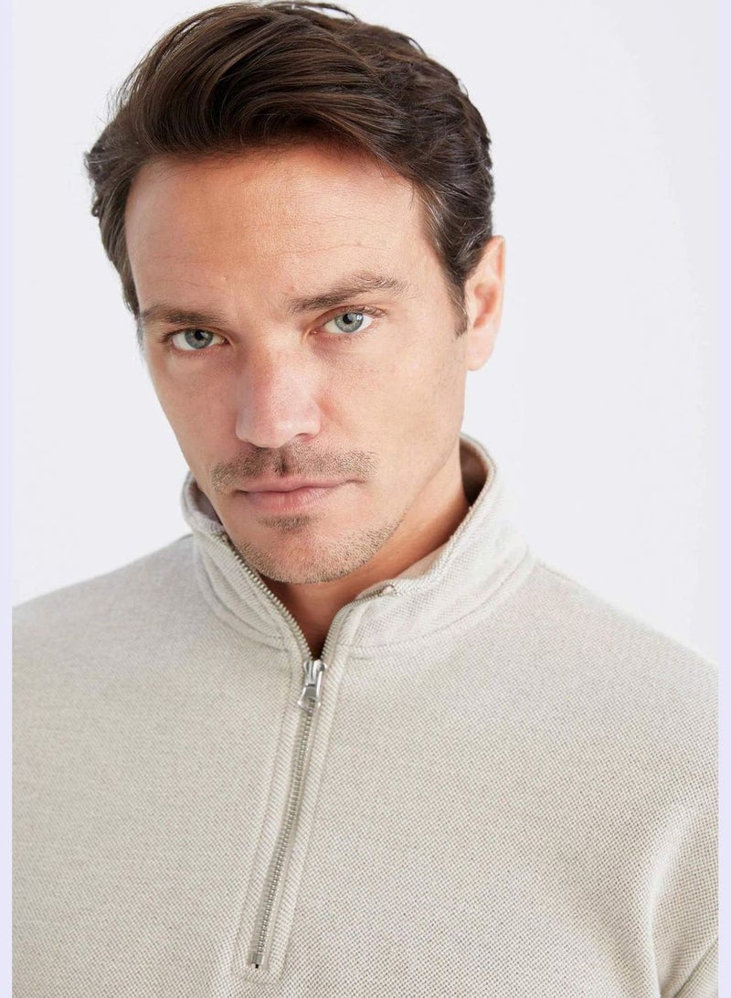 DeFacto Man Comfort Fit Knitted Sweat Shirt - Image 5