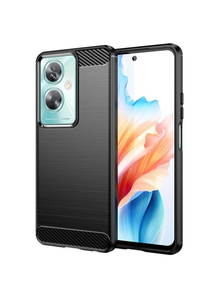 general Case Compatible with Oppo A79 5G, Soft TPU Carbon Fiber Texture Anti-Scratch Shockproof Phone Case Ultra Slim Anti-Drop Rugged Bumper Cover for Oppo A79 5G - Image 1