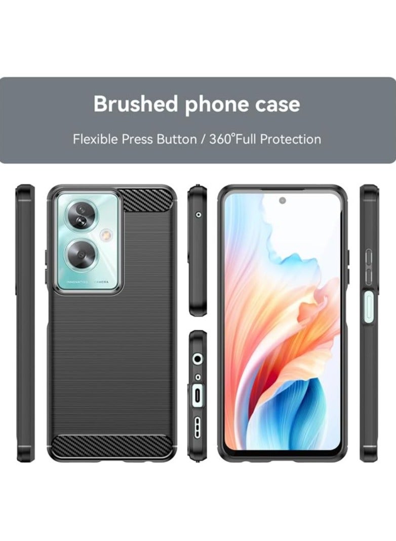 general Case Compatible with Oppo A79 5G, Soft TPU Carbon Fiber Texture Anti-Scratch Shockproof Phone Case Ultra Slim Anti-Drop Rugged Bumper Cover for Oppo A79 5G - Image 3