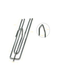 LuxHome Stainless Steel 4-Prong Pinch Pleat Curtain Hooks – Durable Short Hooks for Drapes, Window Treatments, and Pinch Pleat Curtains – Rust-Resistant Design (Pack of 50)  - Image 3