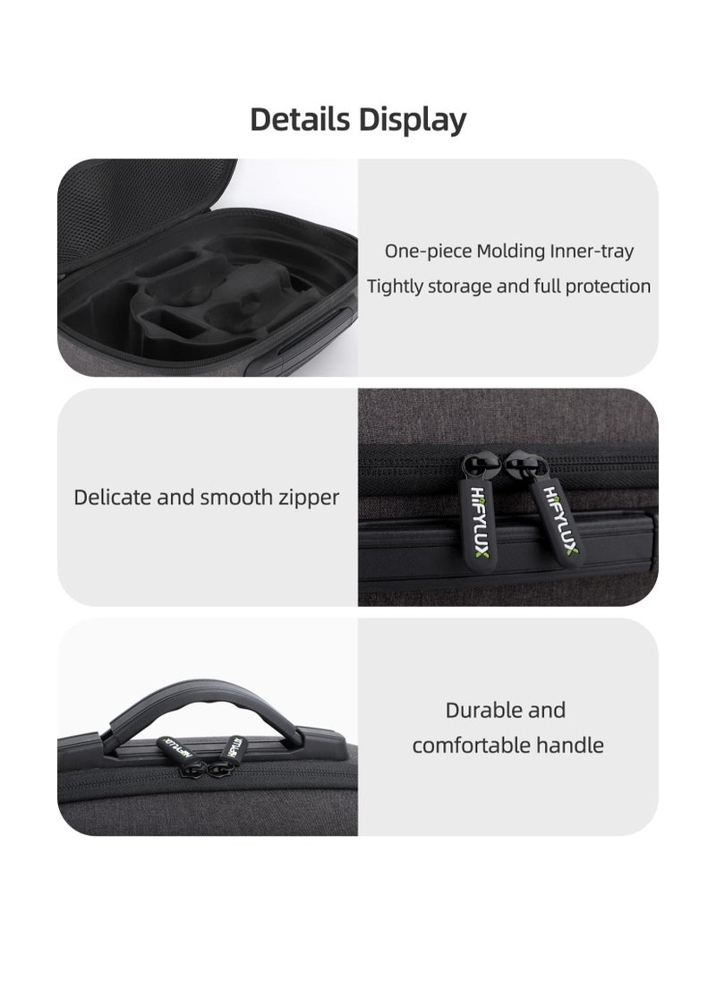 Hard Carrying Case for PS VR2, Protective Case for PSVR 2 Gaming Virtual Reality Headset and Controller Accessories for Travel, Shockproof, Storage and Portable Protection