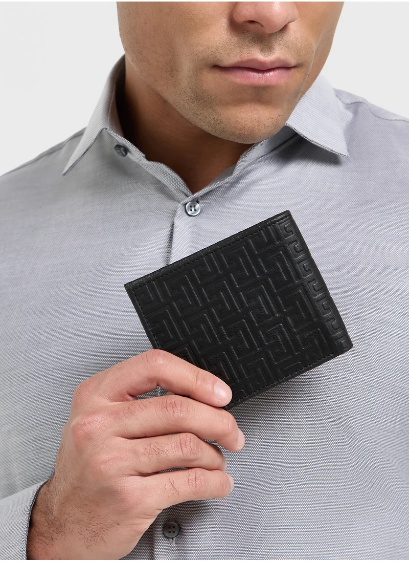 Robert Wood Textuted Bi-Fold Wallet