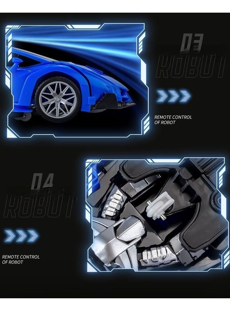 AL RAID 2 in 1 Remote Control Car with Lights and 360° Rotation, RC Cars with Cool Appearance and One-click Deformation, 1:18 Scale Transforming Car Toy, Made of Sturdy Safe ABS Materials - Image 4