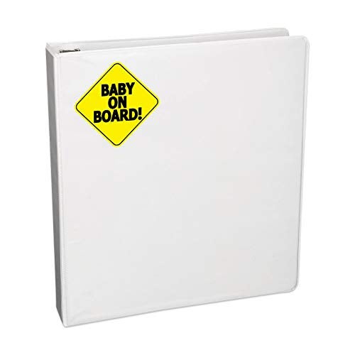 ZONETECH Baby ON Board Baby Safety Sign car Sticker 5" x 5" - Image 4