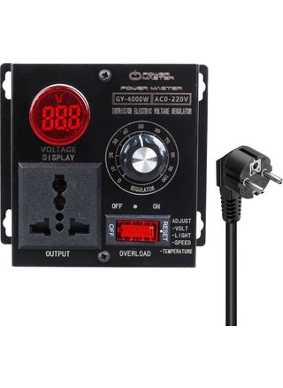 PM-21013 10 100V Ac 4000 Watt 15A Speed Light Control Motor Driver Voltage Regulator - pzsku/ZAC84D6D9172EAFA1FDF6Z/45/_/1743091933/6828ed5c-6152-45c9-bd64-999979884bde